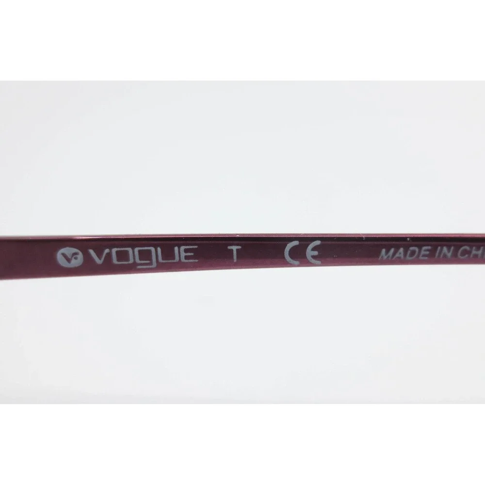 Vogue VO 3955-BI 812 Purple Metal Oval Semi-Rimless Eyeglass Frames 49-16-135